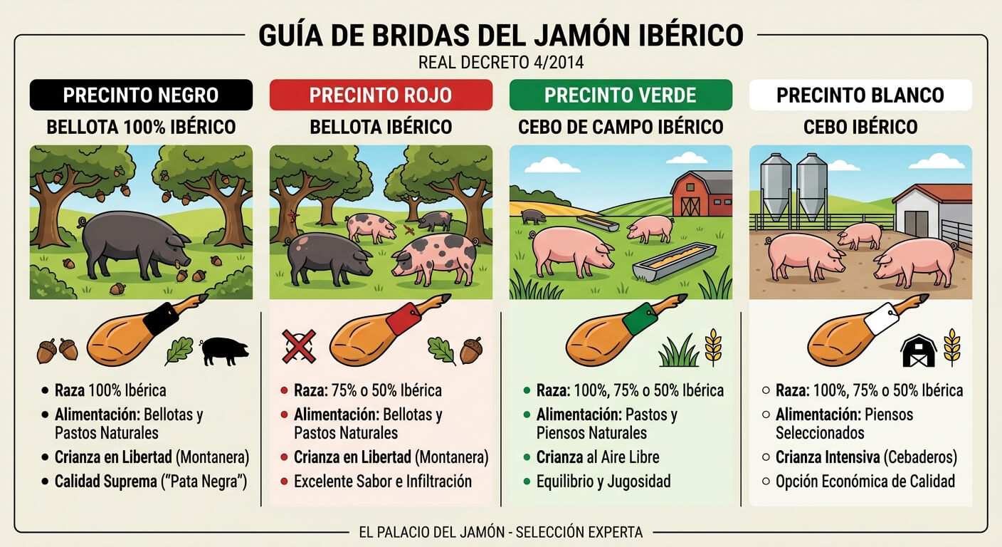 Clasificación de bridas y calidad del cerdo ibérico