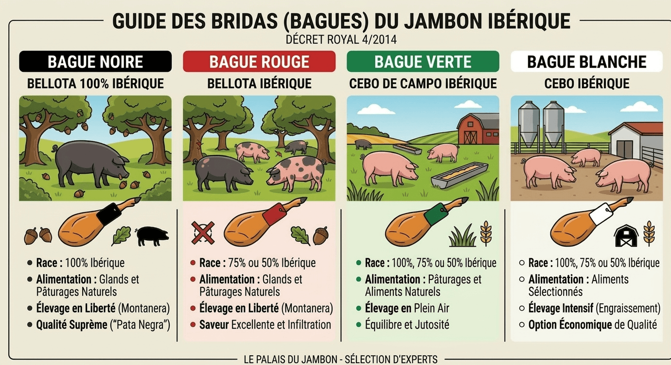 Classification des brides du Jambon Ibérique