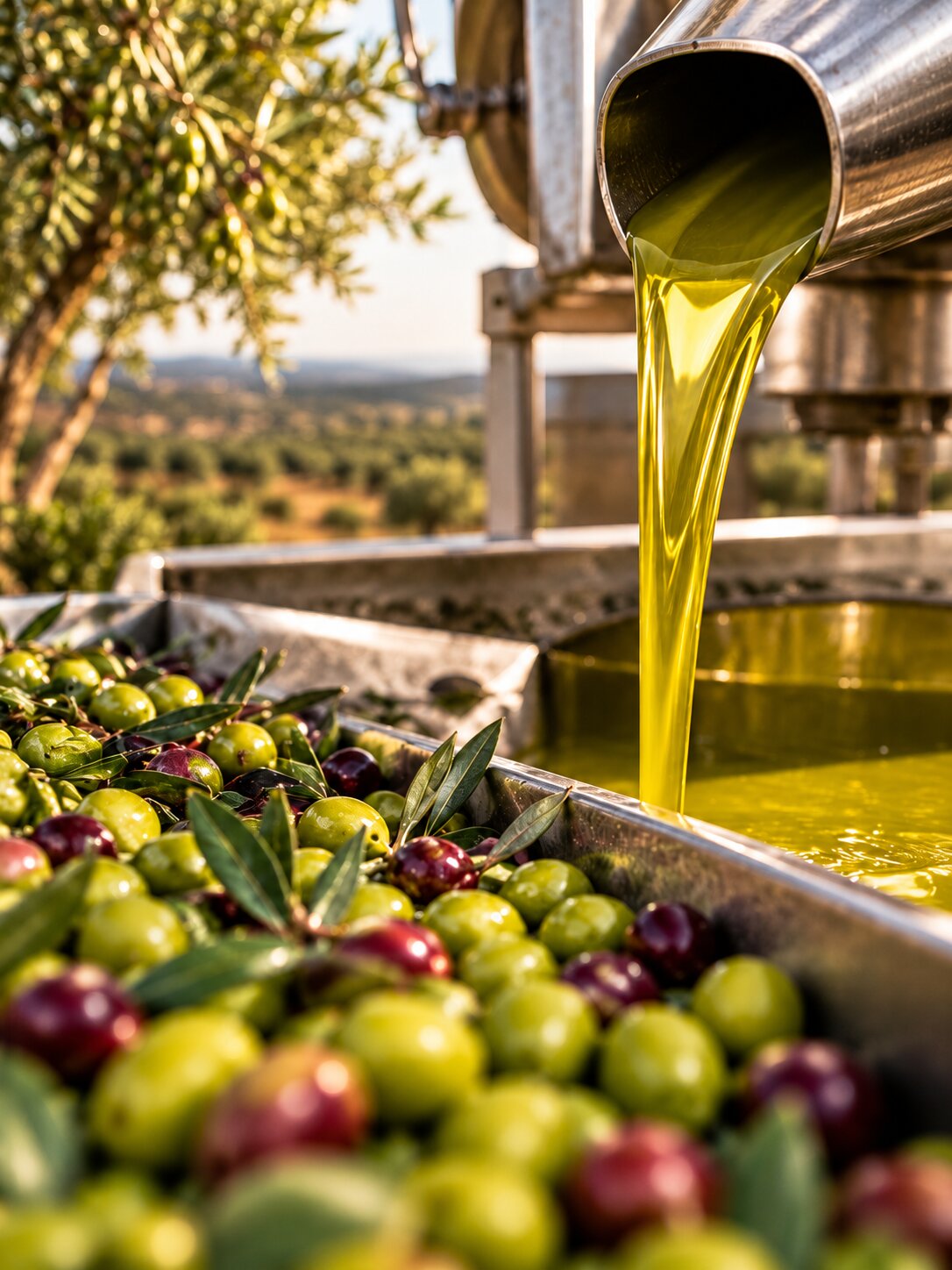Élaboration et extraction à froid de l'Huile d'Olive Vierge Extra HULUM